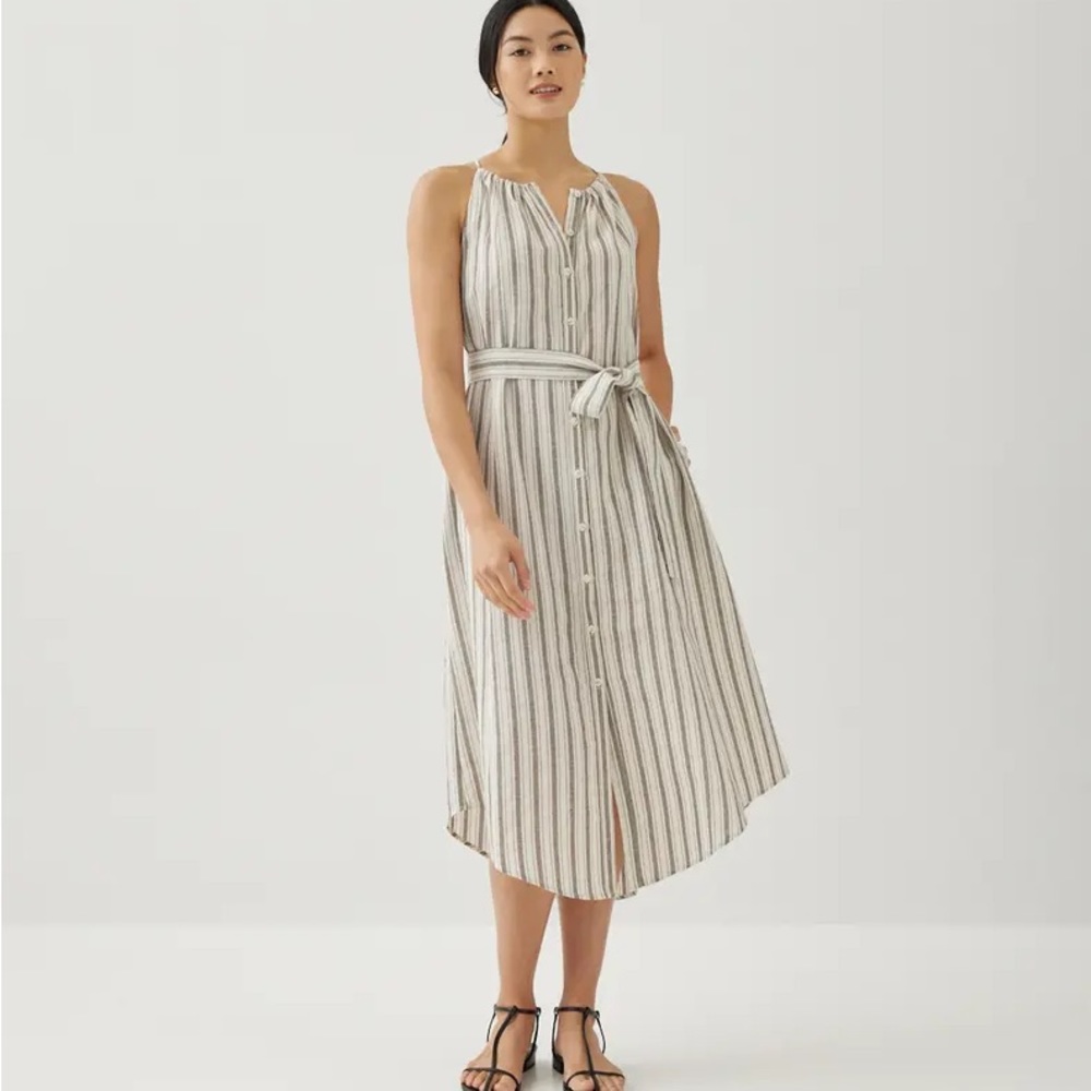 Linen Midi Dress